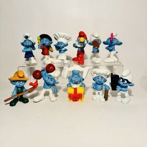 (11) Smurf PVC Collectible Figures 2011 Peyo McDonalds Toys